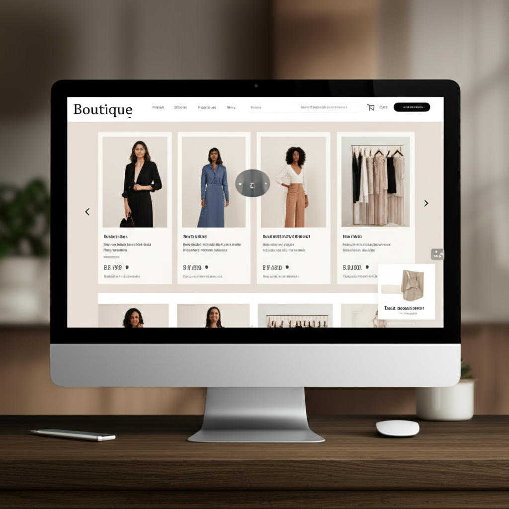 Boutique Luna Berlin - Einzelhandel website case study showing the redesigned interface and improved user experience